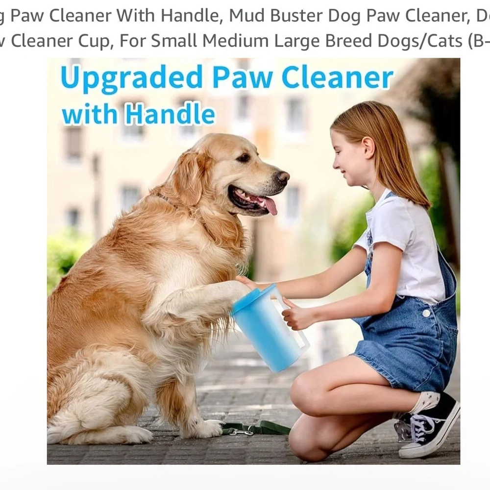 Dog Paw Cleaner Cup - Gray